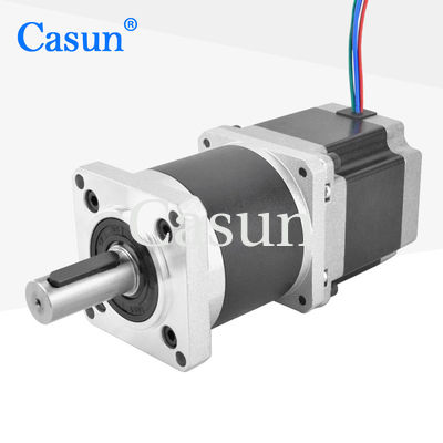 Bom preço 57*57*54mm NEMA 23 Motor de passo de engrenagem planetária de eixo duplo 50/1 para máquina de extrusão Em linha