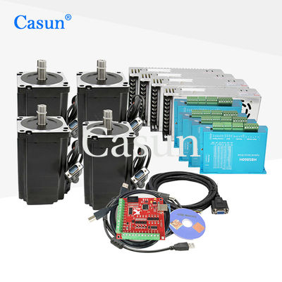 Bom preço fonte de alimentação Mach3 de Kit Driver do motor deslizante de laço fechado do NEMA 34 do jogo 86x86x107mm 4.5N.M da máquina do laser Em linha