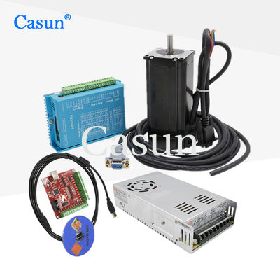 Bom preço NEMA quente 34 da venda 8.5N.m 3 jogos do motor deslizante de laço fechado da linha central com o codificador magnético para máquinas do CNC Em linha