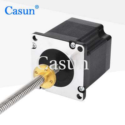 motor deslizante do NEMA 3.36V 23 de 57x57x54mm com o parafuso movimentador para a máquina de gravura