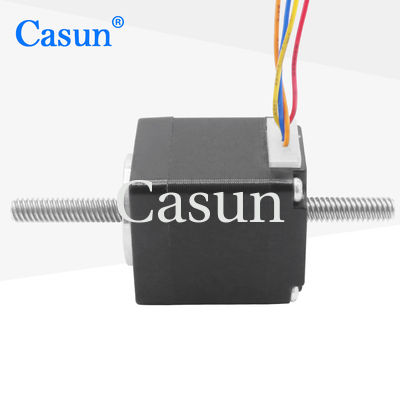 Bom preço 1Motor de parafuso de chumbo de 8 graus Mini híbrido NEMA 11 motor passo não cativo Tr5×4 Em linha