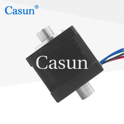 NEMA 14 Motor de passo oco com duplo eixo 1.0A 0.19N.M para scanners de imagem