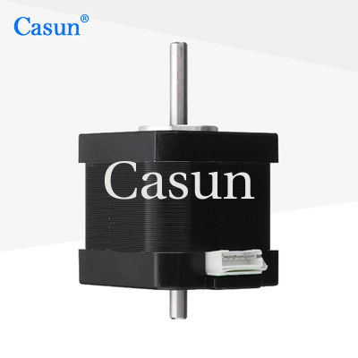 Bom preço Motor de dois eixos de 20 mm de comprimento NEMA 17 0.40N.M 0.4A para cabeça de impressão com CE Em linha