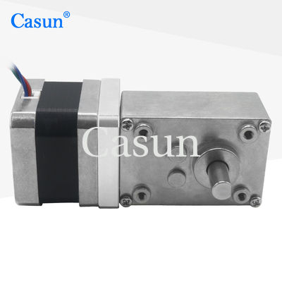 Motor de passo híbrido Casun Nema 17 com redutor de engrenagem sem fim 270mN.m 2.93V Relação 36:1